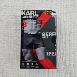 Karl Lagerfeld Paris 3 Pack Men’s Performance Boxer Briefs M (32-34) NIB Stretch - Picture 1 of 12