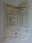 1933 Vintage Hw Naylor Company Udder Balm And Supplies Morris Ny Invoice 6 26