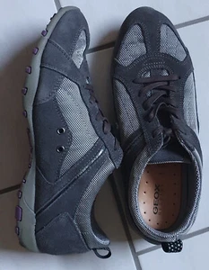 GEOX Respira Damen Sneaker Schnürer Velourleder Gr 39 wNEU Sohle herausnehmbar - Bild 1 von 9