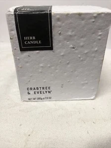 Crabtree & Evelyn The Gardners Herb ~ Bergamot Sage Vanilla Musk Candle 7.1 Oz - Picture 1 of 5