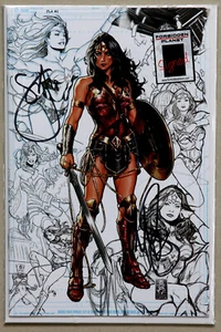 Justice League #1 Vol 1 Exclusive Sketch Signed Snyder Brooks - DC Comics - Picture 1 of 3