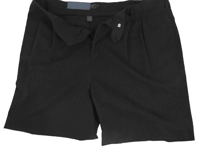 ¡NUEVOS Pantalones Cortos Bobby Jones Players Algodón Cepillado y Tencel!  40 *Negro* *Plisado* Foto 1 de 2