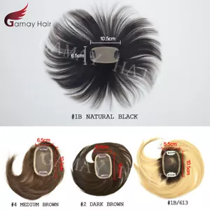 Women Toppers Top Level Lace Hairpieces Virgin Human Hair Top Closure for Women - Picture 1 of 5