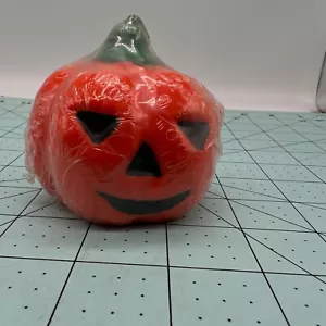 Vintage Orange Jack-O-Lantern Candle - Picture 1 of 7