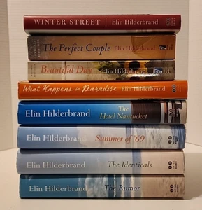 Lot of 8 Elin Hilderbrand Books Hardback and Paperback WINTER Paradise NANTUCKET - Imagen 1 de 7