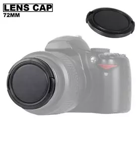 72mm Bower Snap-on Front Camera Lens Cap (Black) - Picture 1 of 1