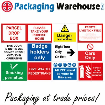 PWDIRECT Delivery CCTV Signs PPE Parking Vehicles Rubbish Litter Pedestrians GBL048