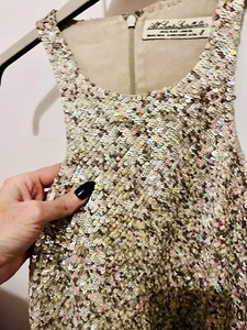 AllSaints Ladies Vilutina Racer Back Sequinned Vest Top Size 8 rrp£120 - Picture 1 of 6