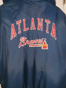 Rare Atlanta Braves Vintage Starter Jacket L Large VTG Great Condition - Picture 1 of 8