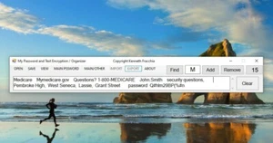 My Password and Text Encryption / Organizer - Picture 1 of 4