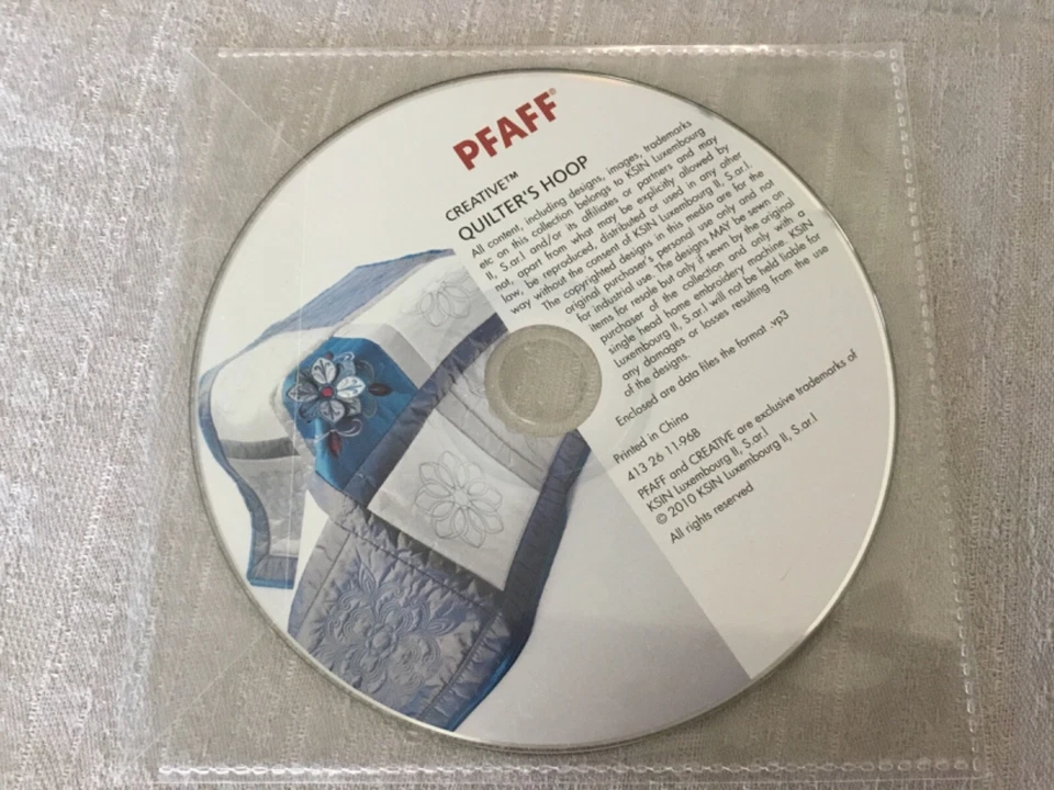 PFAFF Creative QUILTER’S HOOP Original Cd Replacement Nice Pre-Own CD ONLY - Image 1 of 1