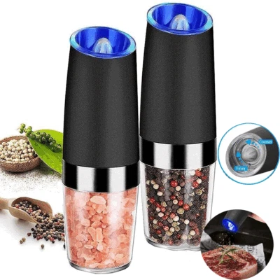 Electric Salt and Pepper Grinder Set, Automatic Gravity Salt and Pepper Grinder - Image 1 of 4