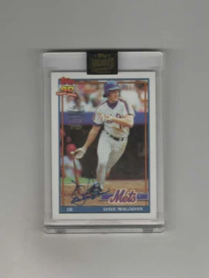 Serie Signature 2022 Topps Archives: 91 Topps Dave Magadan Auto #17/17 Foto 1 de 2