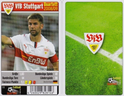 TEEPE VFB Stuttgart Quartett Kartenspiel 2008/09 Karten Fußball Ball OVP Neu