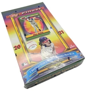 2021 Topps Finest Flashback Baseball Factory Sealed Hobby Box 18 Packs - Picture 1 of 3