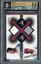 ALBERT PUJOLS 2001 SPx Winning Materials Update Rookie JERSEY ~ BGS 9.5 Gem Mint