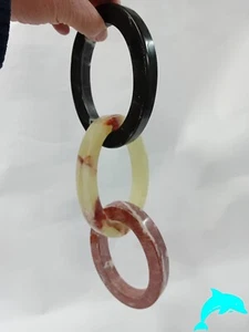 SCULTURA CATENA IN MARM POLICROMI FATTO A MANO ARTIGIANALMENTE SCONTO 10% - Foto 1 di 15