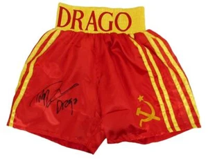 Von Dolph Lundgren signierte Ivan Drago Rocky IV Insc Boxershorts PSA/DNA 179997 - Bild 1 von 6