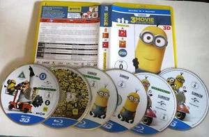 3 Filme Box - Minions + Ich einfach unverbesserlich 1 + 2 / 2D+ 3D (6 Blu-Rays!) - Bild 1 von 2