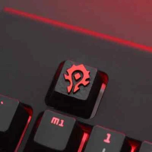 Blizzard World of Warcraft Horde Logo Aluminium Keycap | Gaming | Custom | WoW - Picture 1 of 5