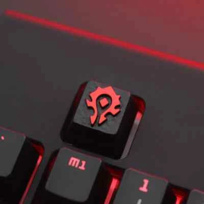 Blizzard World of Warcraft Horde Logo Aluminium Keycap | Gaming | Custom | WoW - Image 1 of 4