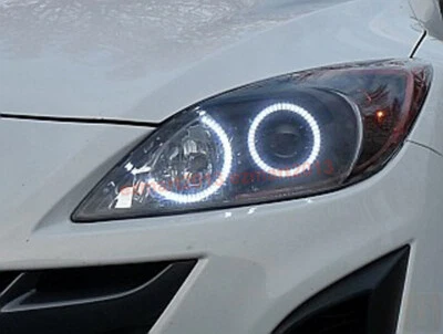 LED 4 halo ring for Mazda 3 Sport Projector 10-13 headlight angel eye DRL lamp - Image 1 of 4