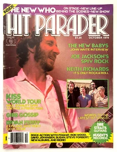 VTG Hit Parader Magazine October 1979 The Who & Ron Wood w Centerfold VG - Picture 1 of 3