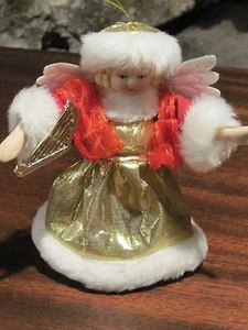 Vintage Angel Christmas table topper ornament 5 1/2 inches tall - Picture 1 of 3