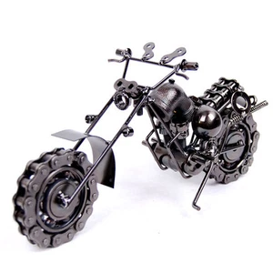 Metall-Motorradmodell Modell Motorrad Handgefertigt 26.5x19x12cm Super Cool Neu - Picture 1 of 2