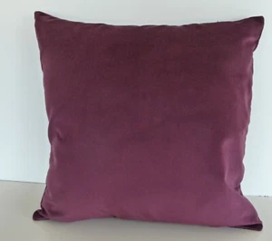 DEEP CLARET  100% COTTON VELVET CUSHION COVER limited edition - Picture 1 of 3