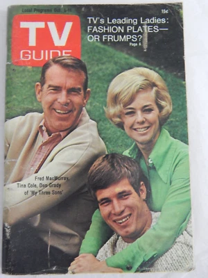 TV Guide UT ID October 5 1968 Fred MacMurray Tina Cole Don Grady Robert Brown Foto 1 de 4