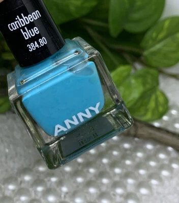 ANNY Nail Polish Nagellack 384.80 CARIBBEAN BLUE neon hellblau grell 9ml *neu*