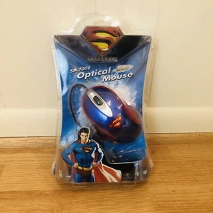 NEW SP-7000 DC Superman Returns Optical Wired Mouse 800dpi FACTORY SEALED Y2K US - Picture 1 of 3
