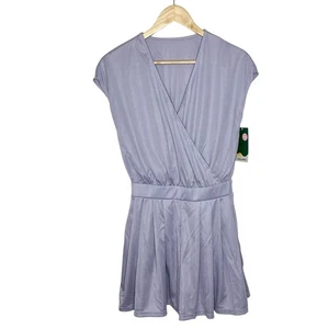 Pagliaccetto Halara donna taglia XS lavanda waffle maglia scollo V tenniscore pezzo unico - Foto 1 di 6