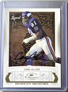 Carl Eller 2009 Donruss Classics Significant Signatures autógrafo #d 83/95 - Imagen 1 de 2