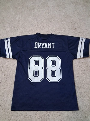 Camiseta deportiva de malla azul marino auténtica de los Dallas Cowboys NFL Dez Bryant #88 juvenil mediana Foto 1 de 4