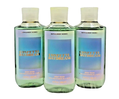 Bath & Body Works LOT of 3 Bottles Confetti Daydream Body Wash Shower Gel 10 oz - Image 1 of 2