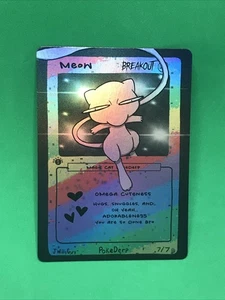 Meow (Mew) 7/7 Breakout - 1st Edition Pokederp First Print Fan Art Set - Pokemon - Picture 1 of 6