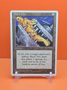 🟤🟤🟤 1995 Magic The Gathering BLACK VISE 4TH EDITION PLAYED 🟤🟤🟤 - Picture 1 of 2