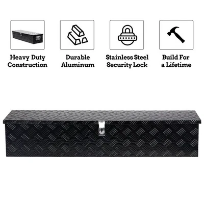 50" Aluminum Tool Box W / Lock Pickup Truck Bed ATV Trailer Storage - Image 1 of 4