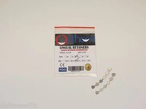 Dental Orthodontic Lingual Retainer Bonding # 33 Lower 3-3 With Mesh 2Pcs ORTHOM - Picture 1 of 1