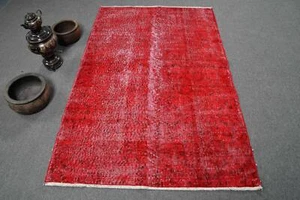 Tappeto accento 3,8 x 6 piedi, tappeto vintage, tappeto antico, tappeti turchi, tappeto orientale - Foto 1 di 6