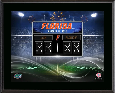 Florida Gators 10.5" x 13" 2022 Win vs LSU Tigers Sublimated Plaque Cover