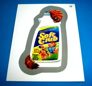 Tarjeta adhesiva Wacky Packages Serie 1 2014 ""Soft grub"" #17 borde plateado - Imagen 1 de 1
