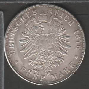 ✔️ GERMANIA Impero tedesco Assia 1876 3° Granduca MONETA RARA - COPIA!! - Foto 1 di 2