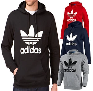 Sudadera con capucha Adidas Originals para hombre lana trébol talla S M L XL 2XL - Imagen 1 de 9