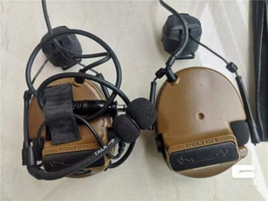 COMTAC III /C3 Single Com Noise Reduction Headset For TCA TRI Mil-Spec PTT RADIO - Afbeelding 1 van 13