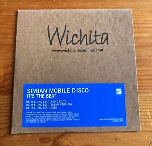 SIMIAN MOBILE DISCO It's The Beat PROMO DJ CD SINGLE 2007 Radio Edit Wichita