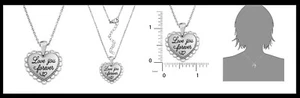 Connections Hallmark Stainless Steel "I Love You Forever" Heart Pendant 18" NEW - Picture 1 of 1