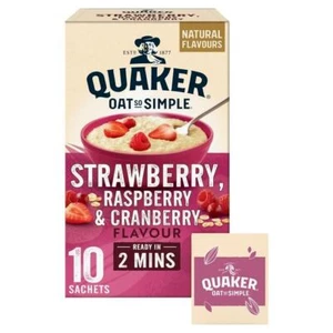 Quaker Oat So Simple Strawberry, Raspberry & Cranberry Porridge - 10 Sachets - Picture 1 of 1
